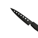 Black stainless cheese knife with black bakelite handle