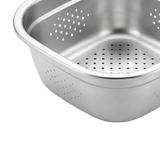 Stainless Steel silver square strainer 