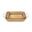 Golden Stainless Steel Rectangular strainer with golden stainless handles