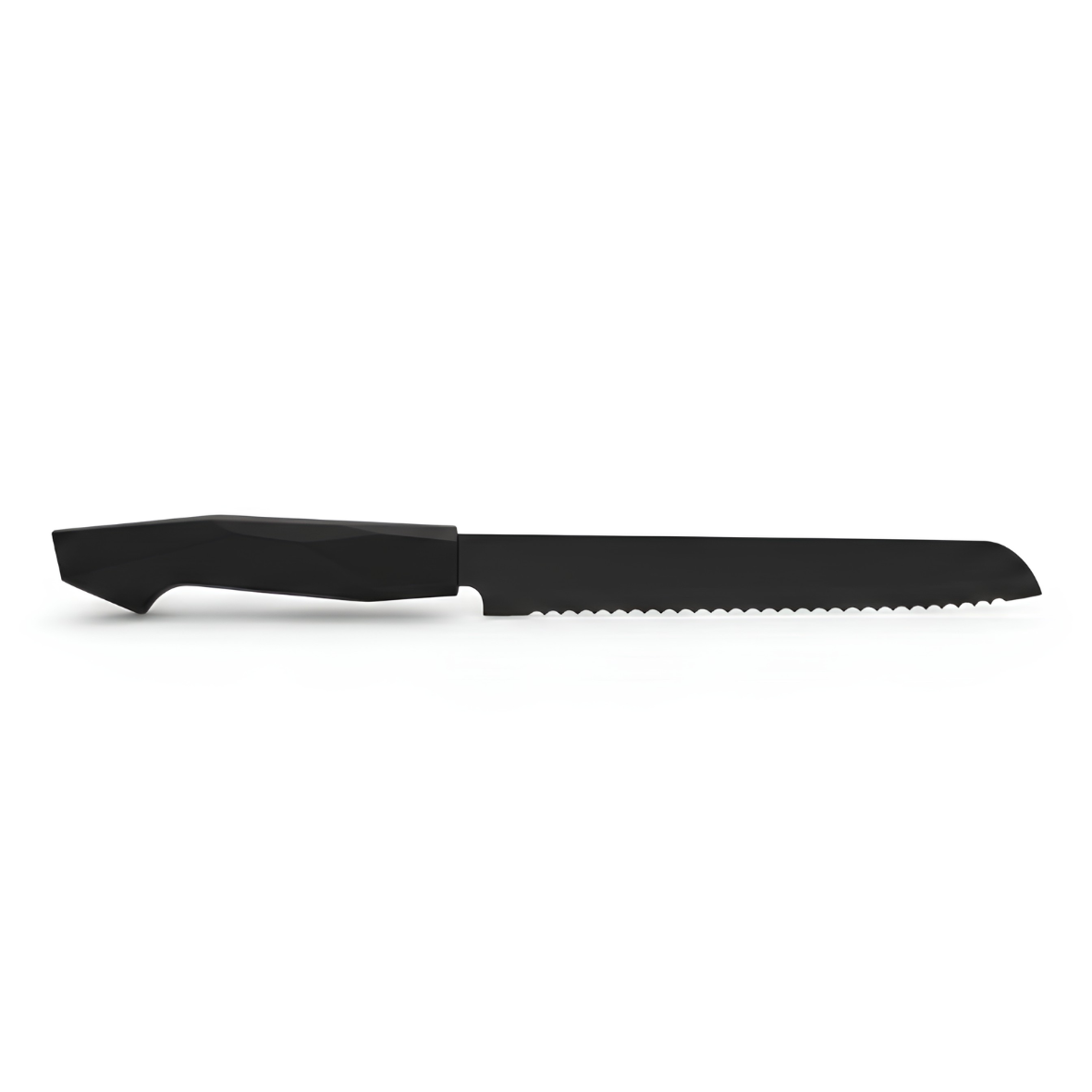 Black Stainless bread knife with bakelite handle 