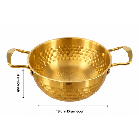 Golden Deep Serving Bowl