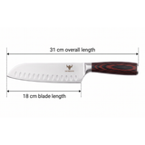 Santoku Stainless Wide-Blade Knife