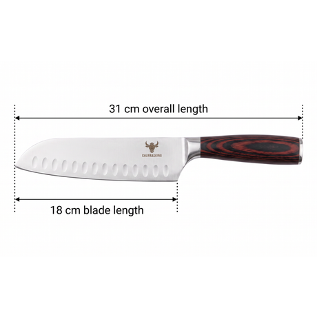 Santoku Stainless Wide-Blade Knife